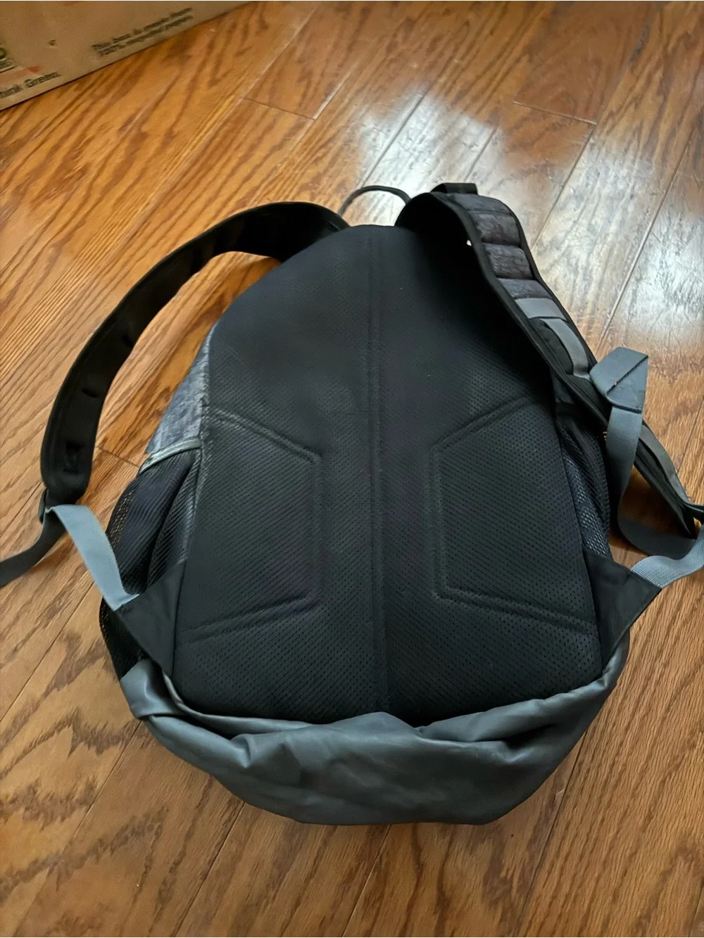 Adidas Prime 6 backpack is a gray and neon green casual daypack